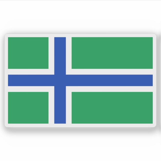 Pegatina Flag of the island of South Uist, Scotland (Anverso)