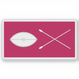 Pegatina Flag of the Kingdom of Buganda (1891-1892), Uganda