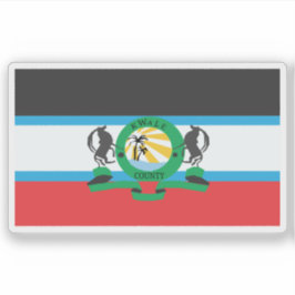 Pegatina Flag of the Kwale County, the Republic of Kenya