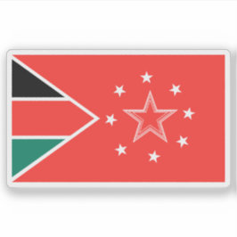 Pegatina Flag of the Mandera County, the Republic of Kenya