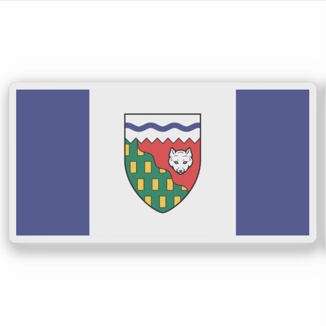 Pegatina Flag of the Northwest Territories province, Canada (Anverso)
