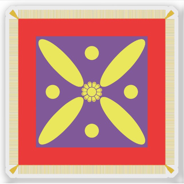 Pegatina Flag of the Sasanian Empire (Derafsh Kavian), Iran (Anverso)