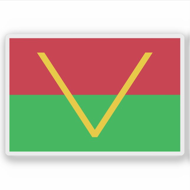 Pegatina Flag of the South Kasai (1960–1962) (Anverso)