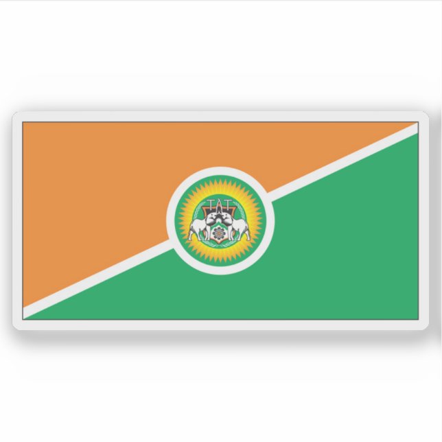 Pegatina Flag of the Taita–Taveta County, Republic of Kenya (Anverso)