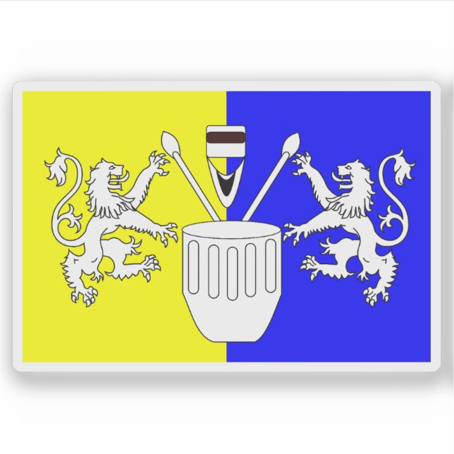 Pegatina Flag of the Tooro People, Uganda (Anverso)