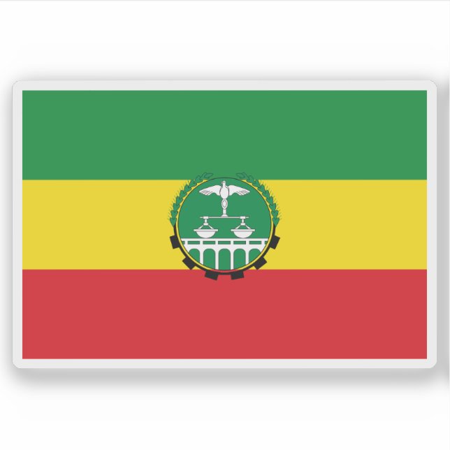 Pegatina Flag of The Transitional Government of Ethiopia (Anverso)