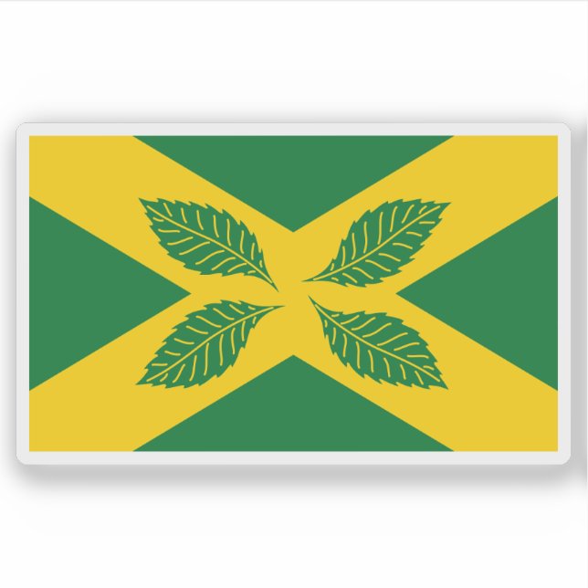 Pegatina Flag of the village of Four Elms, England (Anverso)