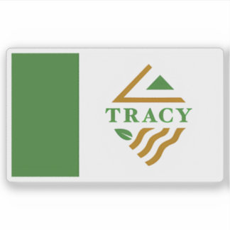 Pegatina Flag of Tracy, California, USA