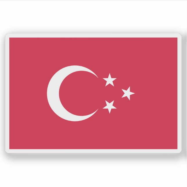 Pegatina Flag of Turco-Egyptian Sudan (1867-1881) (Anverso)