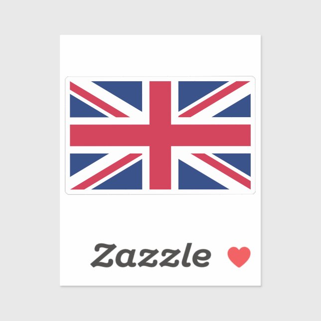 Pegatina Flag of United Kingdom custom-cut  (Hoja)