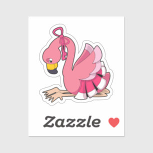 Pegatina Flamingo con cinta