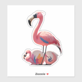 Pegatina Flamingo Love Stick It with Flair