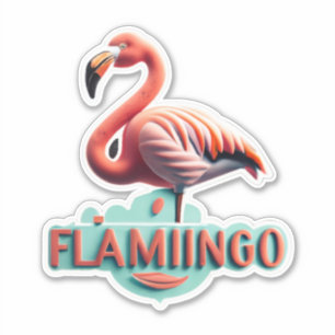 Pegatina Flamingo Love Stick It with Flair