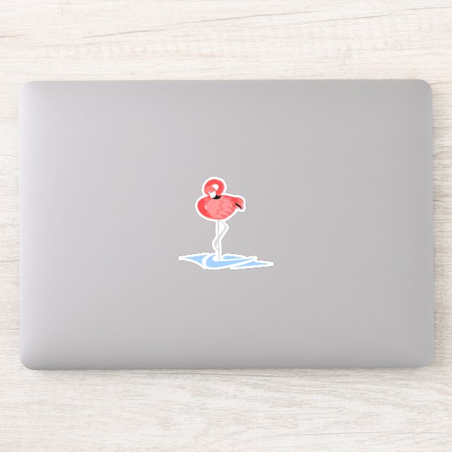 Pegatina Flamingo Rosa (Ordenador)