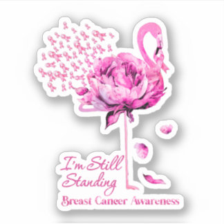 Pegatina Flamingo Sigo Parando De Los Awarenes Del Cáncer D