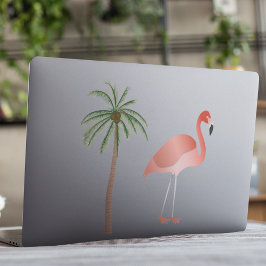 Pegatina Flamingo Y Árbol De Palma