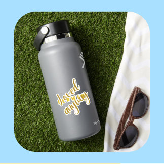 Pegatina Flawed - amado de todos modos basado en la fe pega