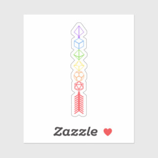 Pegatina Flecha de los dados arcoiris del ranger