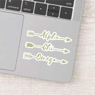 Pegatina Flechas alfa de Omega el   de la ji