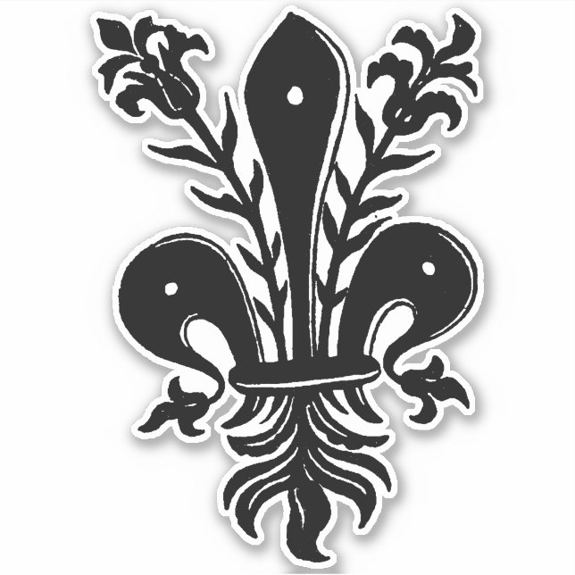 Pegatina Fleur de Lis (Anverso)