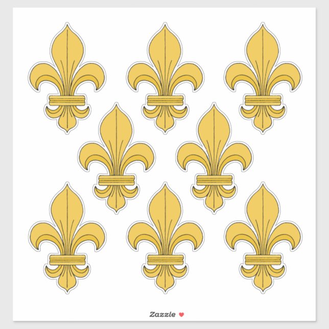 Pegatina Fleur-de-lis (Hoja)
