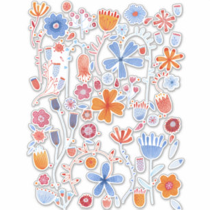 Pegatina Flor acuática