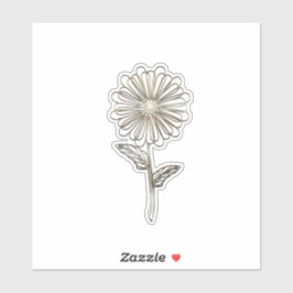 Pegatina Flor Aster Gold