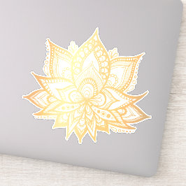Pegatina Flor Boho Gold Lotus