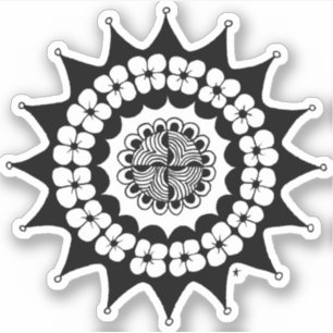 Pegatina Flor Crown Zen Mandala