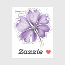 Flor de cumpleaños de febrero: regalo personalizad