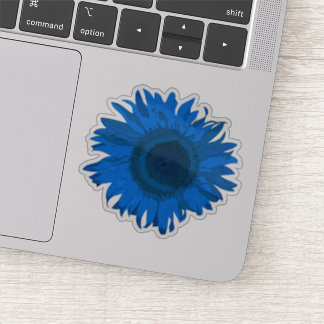 Pegatina Flor de girasol azul
