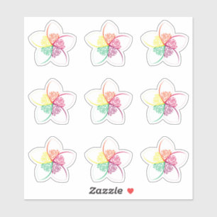 Pegatina flor de isla