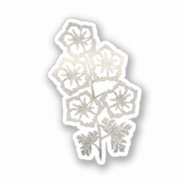 Pegatina Flor De Larkspur De Oro