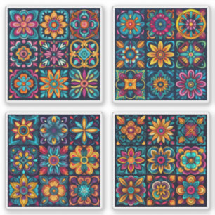 Pegatina Flor de mosaico 13 - 16