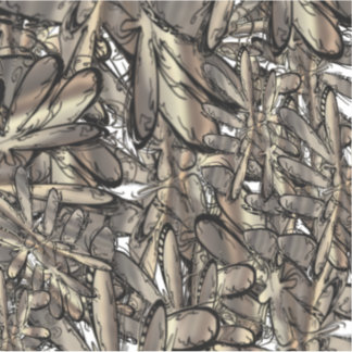 Pegatina Flor dorada