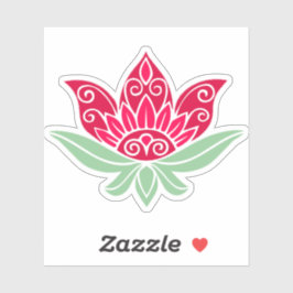 Pegatina Flor rosa Lotus