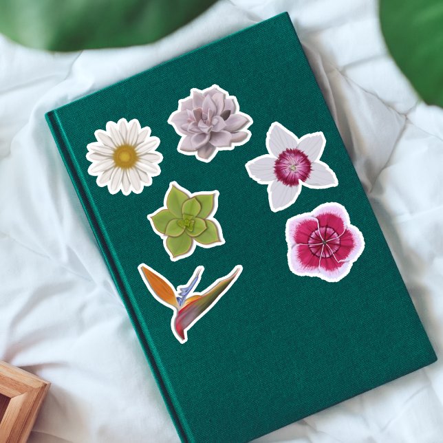 Pegatina Flor silvestre colorida y exitosa (Subido por el creador)