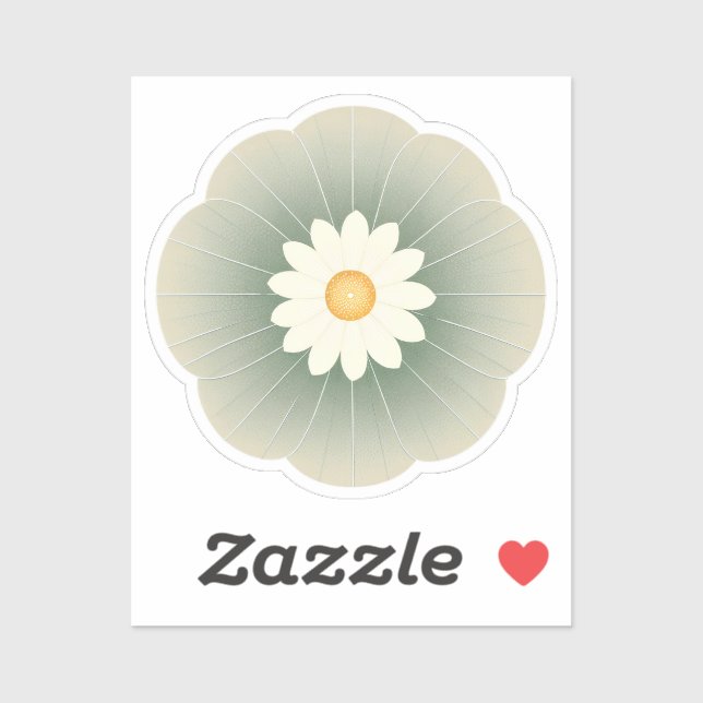 Pegatina Flor simple (Hoja)