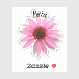 Pegatina Flor violeta brillante personalizada