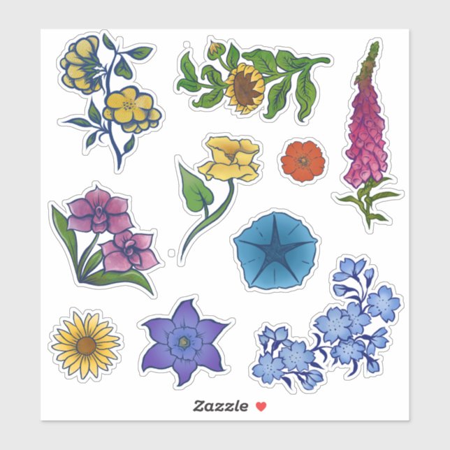 Pegatina Floral (Hoja)