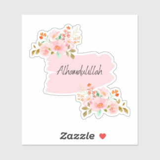 Pegatina Floral Alhamdulillah