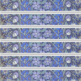 Pegatina floral azul