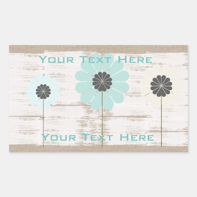 Pegatina floral cuta (Anverso)