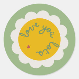 Pegatina floral de amor - Bloom y Stick