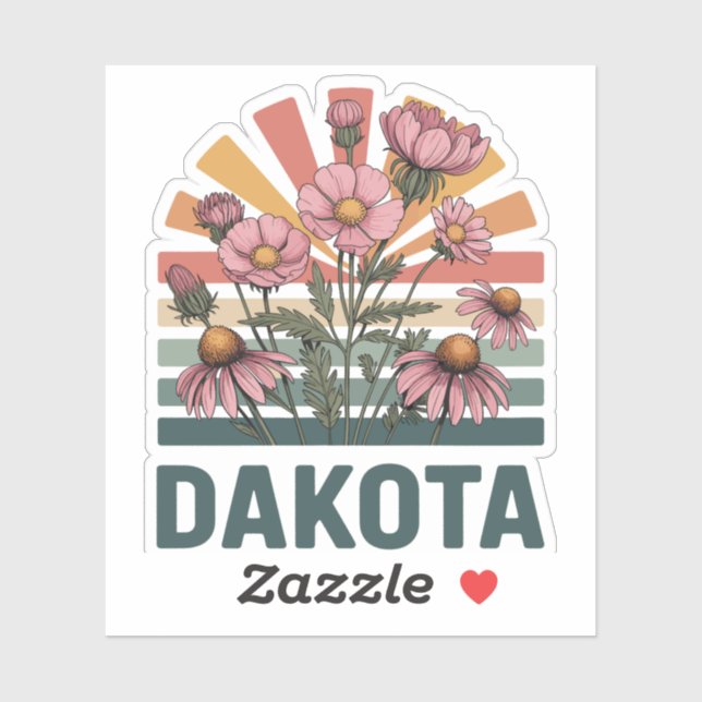 Pegatina Floral de Dakota (Hoja)
