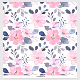 Pegatina floral estética | Diseño minimalista