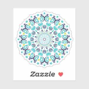 Pegatina Floral Flor Bonito Mandala
