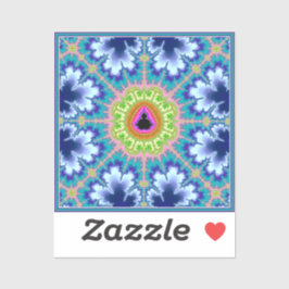 Pegatina Floral Mandelbrot Fractal