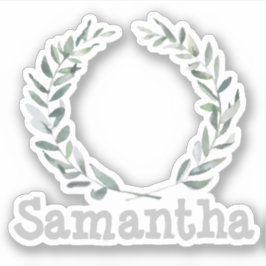 Pegatina Floral Wreath personalizada