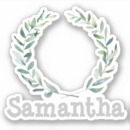 Pegatina Floral Wreath personalizada